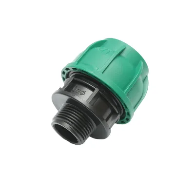 Racord compresiune cu filet exterior D40mmx1 toll, PN10 Bar pentru sisteme de irigatii - imagine 2