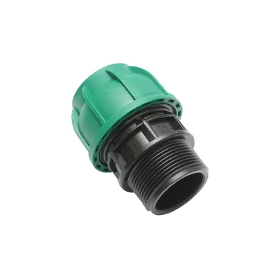 Racord compresiune cu filet exterior D40mmx1-1/2 toll, PN10 bar pentru sisteme de irigatii - imagine 3