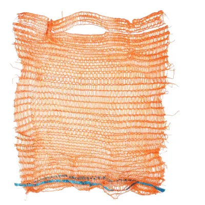 Sac plasa cu maner 270x350mm tip Raschel pentru legume 5Kg portocaliu cu maner - imagine 2
