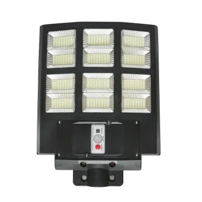 Lampa solara LED 600W cu panou solar 18W, baterie LiFePO4 15000mAh, 6500K, 2090lm, senzor de miscare, telecomanda IP65 Breckner Germany - imagine 2