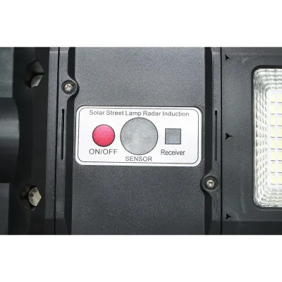 Lampa solara LED 600W cu panou solar 18W, baterie LiFePO4 15000mAh, 6500K, 2090lm, senzor de miscare, telecomanda IP65 Breckner Germany - imagine 6