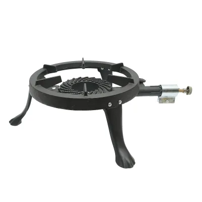 Pirostrie, arzator pe gaz din fonta cu 3 picioare 330x110mm - imagine 4