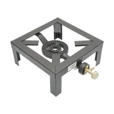 Pirostrie, arzator pe gaz patrat cu 4 picioare 250x250x100mm - imagine 4