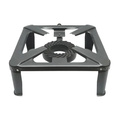 Pirostrie, arzator pe gaz patrat cu 4 picioare 400x400x106mm