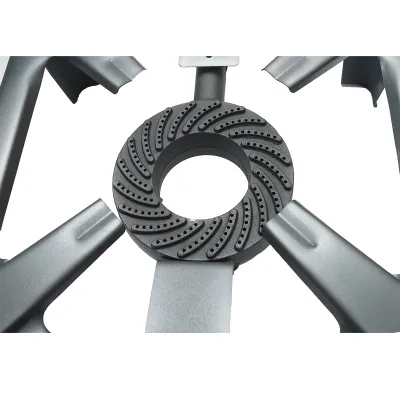 Pirostrie, arzator pe gaz patrat cu 4 picioare 400x400x106mm - imagine 3