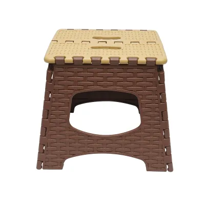 Scaun plastic crem-maro pliabil 286x325x270mm