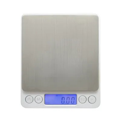 Cantar electronic digital de bucatarie 3 kg, afisaj LCD, functie TARA - imagine 3