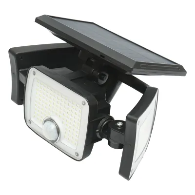 Lampa LED 30W cu panou solar 1.8W/5.5V, baterie 2400mAh, senzor de miscare si telecomanda IP65 Breckner Germany - imagine 4