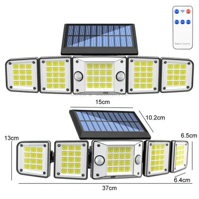 Lampa LED cu panou solar telecomanda si baterie 2400mAh, IP65 Breckner Germany