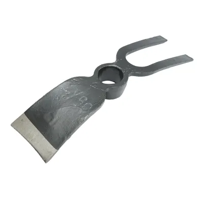 Sapa din metal forjat cu 2 coarne - imagine 4