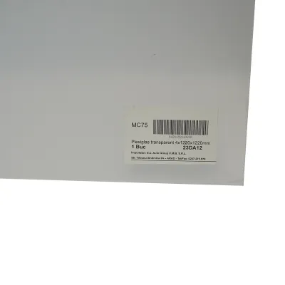 Placa plexiglas transparent 4x1220x1220mm - imagine 2