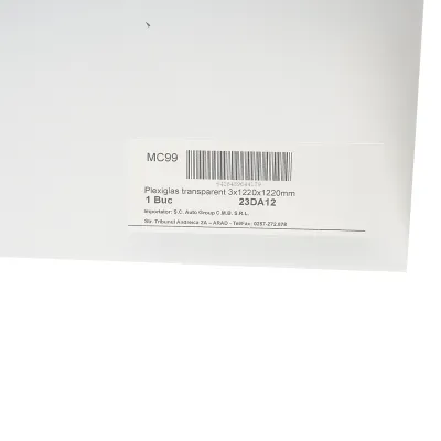 Placa plexiglas transparent 3x1220x1220mm - imagine 2