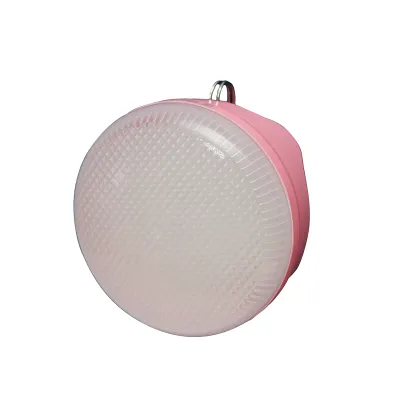 Lampa LED 100W cu baterie 1200mA si incarcare USB, roz - imagine 3