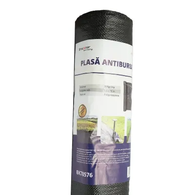 Plasa mulcire antiburuieni 1.5x50m, 100gr/m2, permeabila, neagra Breckner Germany - imagine 3