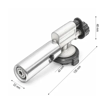 Cap arzator portabil Space Atom M-60 pentru butelie gaz tip spray, aprindere automata, temperatura 1300°C - imagine 4