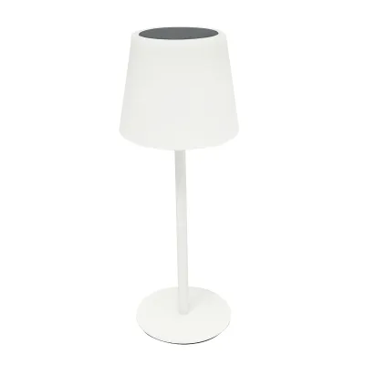 Lampa de masa solara LED 2W, panou solar 0.7W, baterie 3.7V 1200mAh, USB 5V 1A, alb Breckner Germany