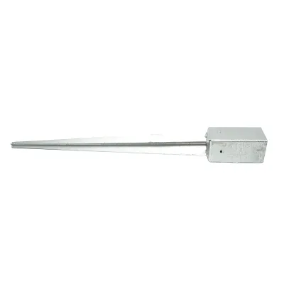 Suport stalp tip tarus 71x71x750mm, otel zincat galvanizat - imagine 3