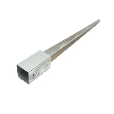 Suport stalp tip tarus 71x71x750mm, otel zincat galvanizat - imagine 4