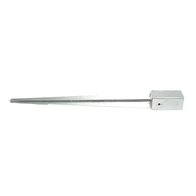 Suport stalp tip tarus 71x71x900mm, otel zincat, galvanizat - imagine 2