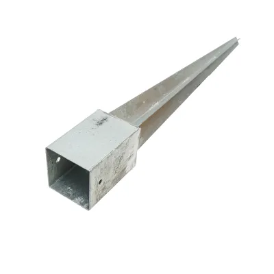 Suport stalp tip tarus 91x91x750mm, otel zincat, galvanizat - imagine 4