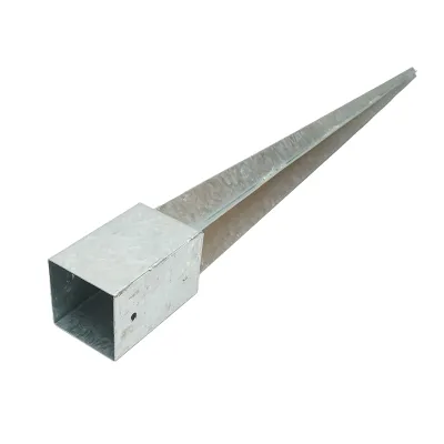 Suport stalp tip tarus 91x91x900mm, otel zincat, galvanizat - imagine 3