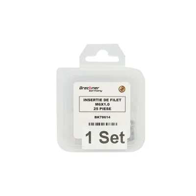 Insertie spiralata pentru reparat filete M6x1.0mm 25 piese Breckner Germany - imagine 4