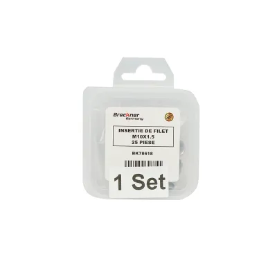 Insertie spiralata pentru reparat filete M10x1.5mm 25 piese Breckner Germany - imagine 4