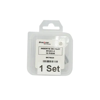 Insertie spiralata pentru reparat filete M12x1.5mm 10 piese Breckner Germany - imagine 4