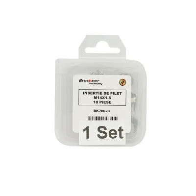 Insertie spiralata pentru reparat filete M14x1.5mm 10 piese Breckner Germany - imagine 4