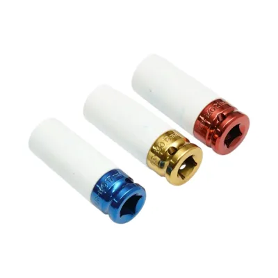 Trusa chei tubulare prezoane roti de impact cu protectie janta 17mm, 19mm, 21mm, patrat 1/2 inch Cr-Mo Breckner Germany - imagine 4