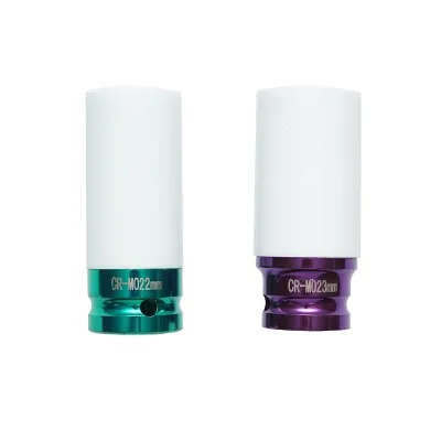 Set 2 chei tubulare prezoane roti 22mm, 23mm de impact cu protectie janta, patrat 1/2 inch Breckner Germany