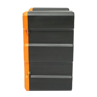 Cutie depozitare portocalie din plastic modulara, 12 sertare 267x262x157mm Breckner Germany - imagine 4