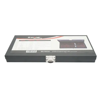 Trusa chei imbus, biti torx, hex si spline 40 piese otel S2 Breckner Germany - imagine 4