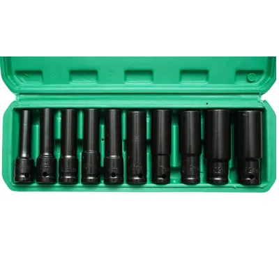 Trusa chei tubulare de impact lungi 8-24mm, patrat 1/2 inch Cr-V 10 piese Breckner Germany - imagine 3