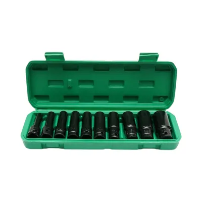Trusa chei tubulare de impact lungi 8-24mm, patrat 1/2 inch Cr-V 10 piese Breckner Germany