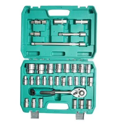 Trusa chei tubulare 8-32mm, antrenor cu clichet 1/2 inch 32 piese Breckner Germany - imagine 3
