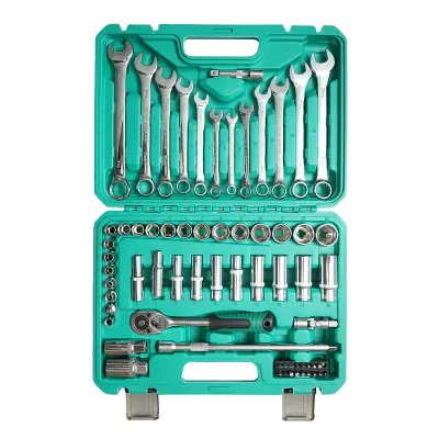 Trusa chei combinate, tubulare, fixe, torx, antrenor cu clichet 69 piese Breckner Germany - imagine 3