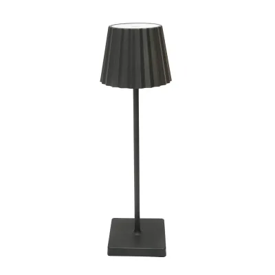 Lampa de masa LED 3W neagra, baterie 3.7V/1800mAh, reincarcabila USB 5V/1A Breckner Germany