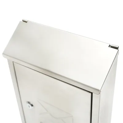 Cutie postala inox 320X230X90mm cu 2 chei si accesorii de prindere - imagine 5