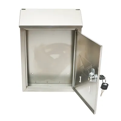 Cutie postala inox 320X230X90mm cu 2 chei si accesorii de prindere - imagine 7