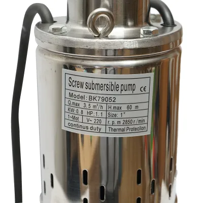 Pompa apa submersibila cu flotor 800W, 58L/min H60m, 220V, 2850 rpm Breckner Germany - imagine 6