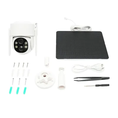 Camera supraveghere 4MP, WIFI rotativa cu panou solar 5W, PTZ, 1080P, UBOX - imagine 2