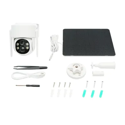 Camera supraveghere 4MP, WIFI 4G rotativa cu panou solar 5W, PTZ, 1080P, UBOX - imagine 2