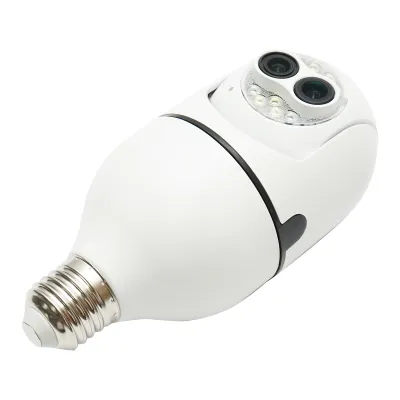 Camera de supraveghere lentila dubla smart-bulb PTZ, WIFI 2.4G 1080P, tip bec E27 cu senzor de miscare, detectie umana si aplicatie iCSee - imagine 5