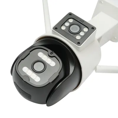 Camera de supraveghere lentila duala 6MP, P2P WIFI 2.4G 1080P, PTZ cu senzor de miscare, detectie umana si aplicatie iCSee - imagine 4