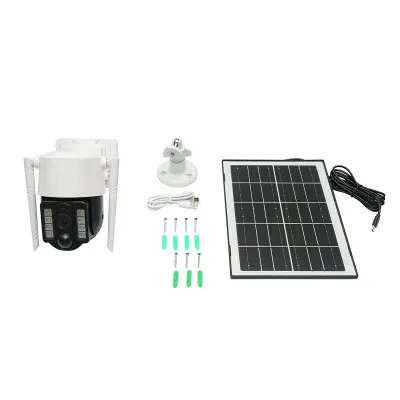 Camera supraveghere 3MP, 4G rotativa cu panou solar 5W, PTZ, 1080P, senzor miscare, night vision, aplicatie V380 Pro - imagine 2