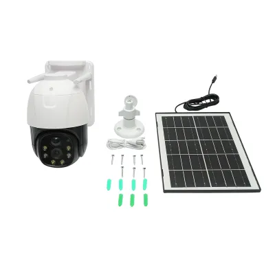 Camera supraveghere 3MP, WIFI 4G rotativa cu panou solar 7.5W, PTZ, 1080P, senzor miscare, night vision, aplicatie V380 Pro - imagine 2