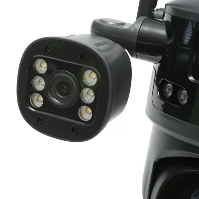 Camera supraveghere lentila duala Ai 4G, WIFI 2.4GHz cu panou solar 8W, rotativa 360 PTZ, detectie umana, infrarosu, alarma si aplicatie V380 Pro - imagine 8