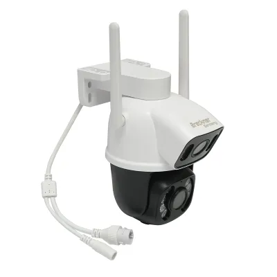 Camera de supraveghere smart P2P, WIFI, 6MP 1080P exterior, lentila dubla, PTZ senzor miscare, rotativa 360 grade, aplicatie ICSee - imagine 4