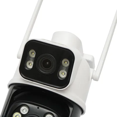 Camera de supraveghere smart P2P, WIFI, 6MP 1080P exterior, lentila dubla, PTZ senzor miscare, rotativa 360 grade, aplicatie ICSee - imagine 7